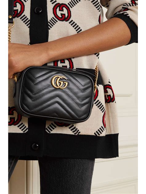 gucci marmont camera bag small or mini|Gucci Marmont matelassé shoulder bag.